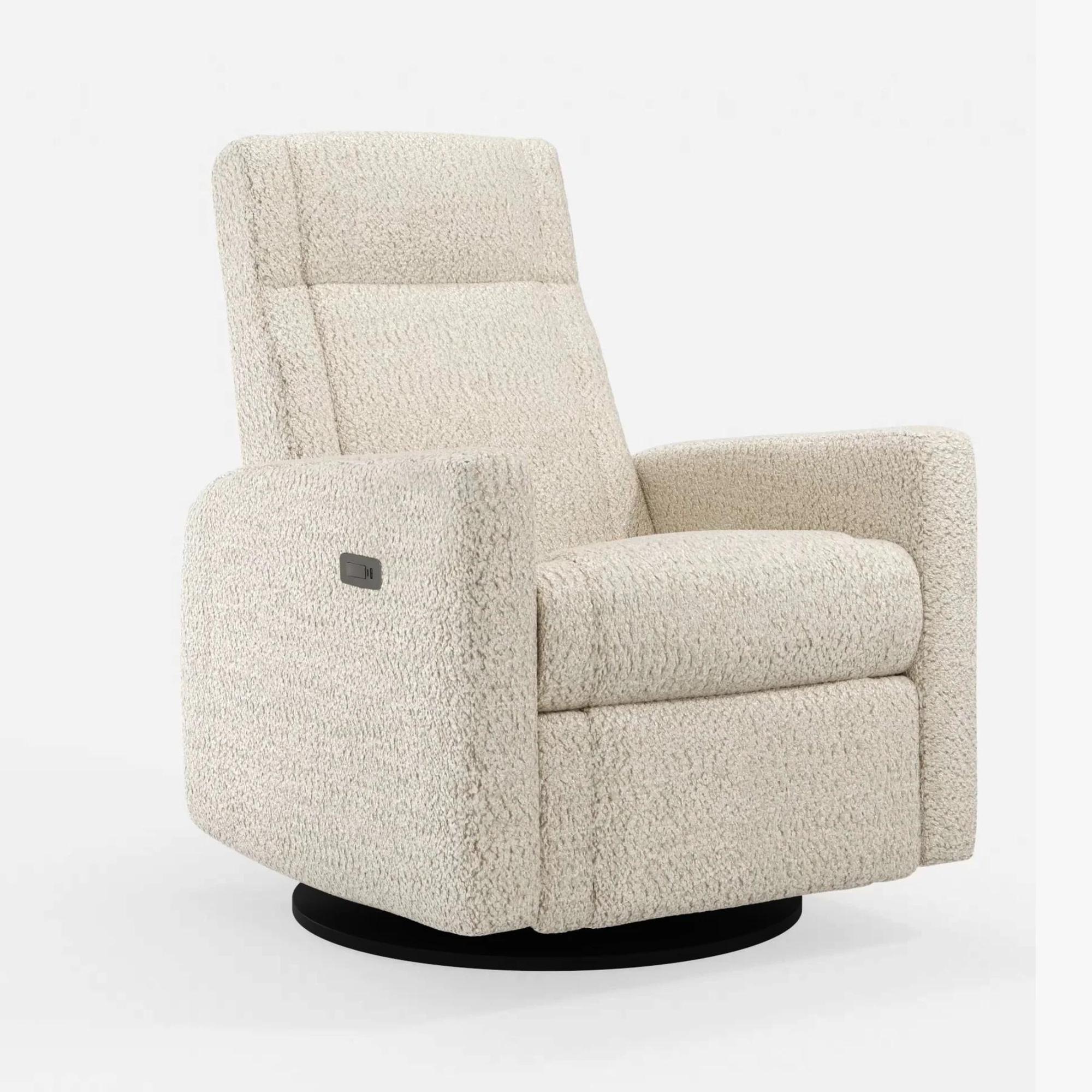 JAYMAR Nelly Swivel Motorized Glider & Recliner with footrest