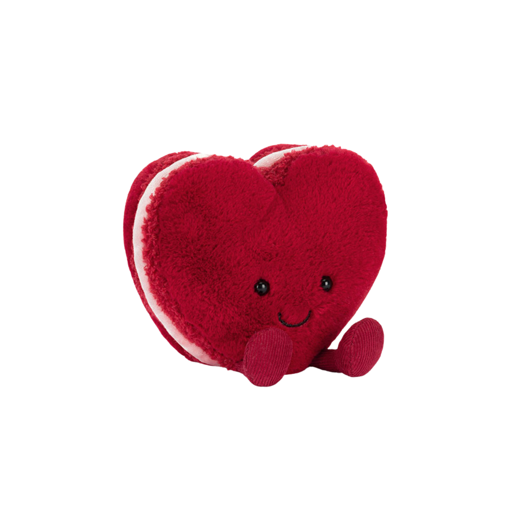 JELLYCAT Amuseables Arlette Heart Macaron - Red