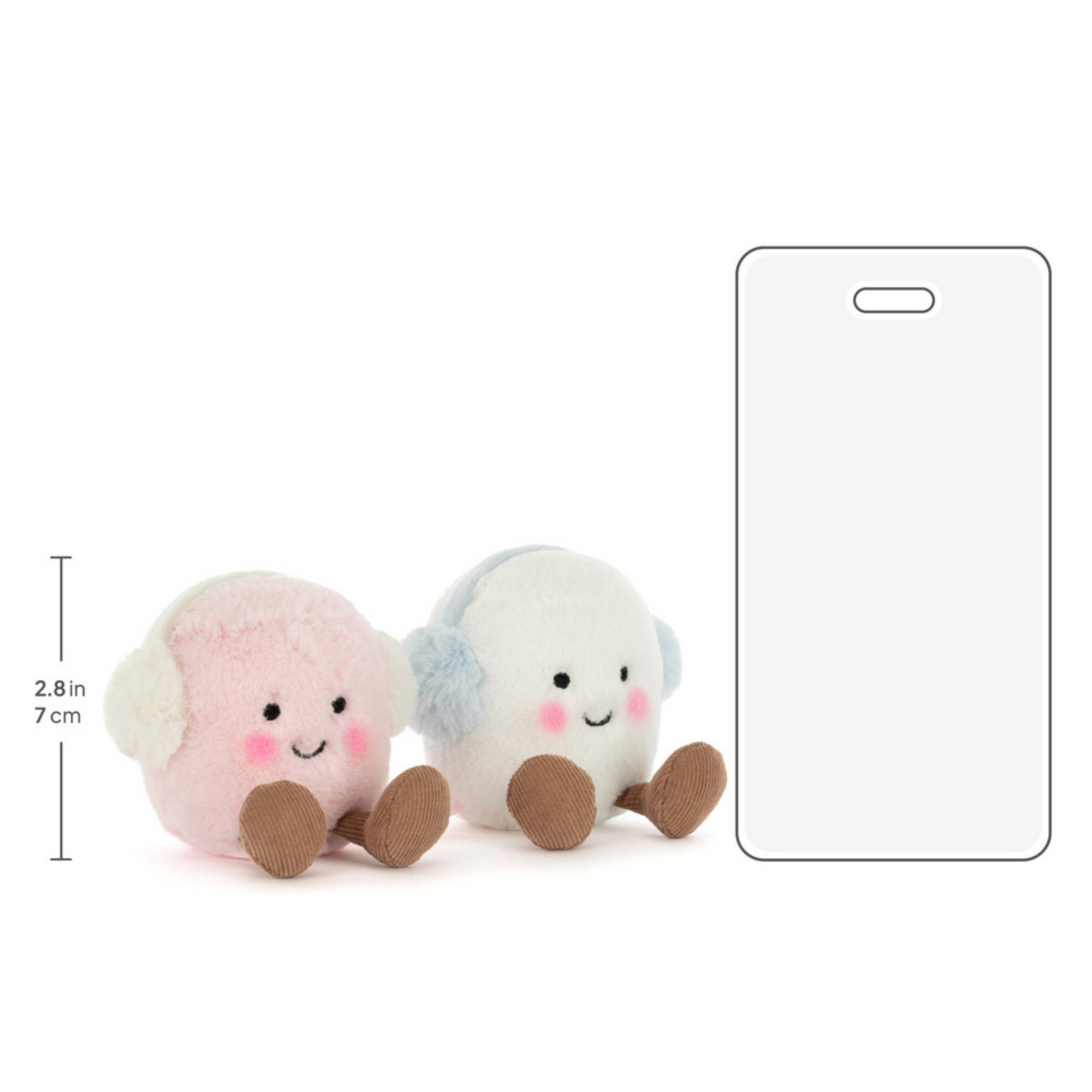 Guimauves roses et blanches JELLYCAT Amuseables Toastie