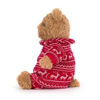 Thumbnail for JELLYCAT Bartholomew Bear - Winter Pajamas