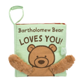 JELLYCAT Bashful Bartholomew Bear Loves You Fabric Book