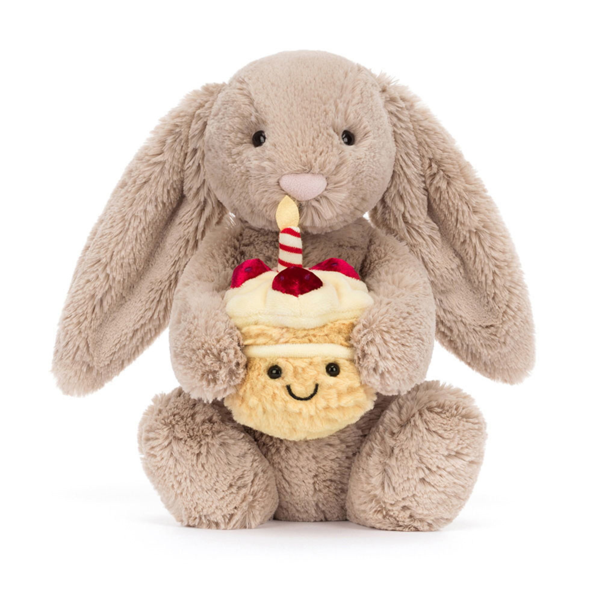 JELLYCAT Lapin beige timide d'anniversaire