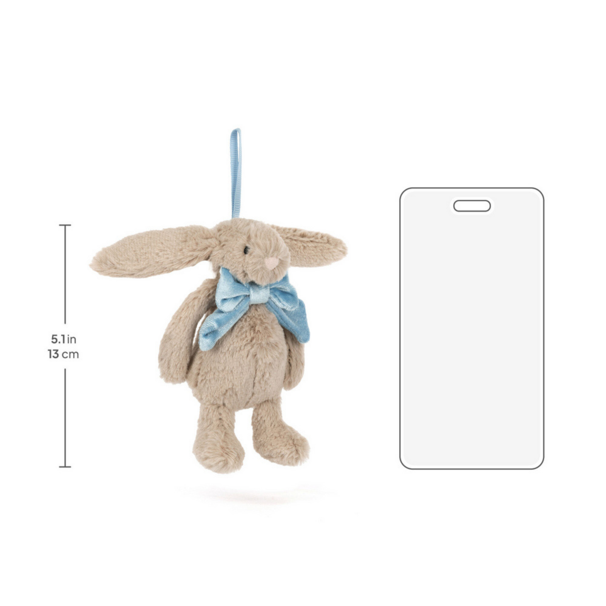 Décoration de lapin beige timide JELLYCAT