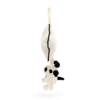 Thumbnail for JELLYCAT Bashful Black & White Puppy Musical Pull