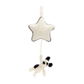 JELLYCAT Bashful Black & White Puppy Musical Pull