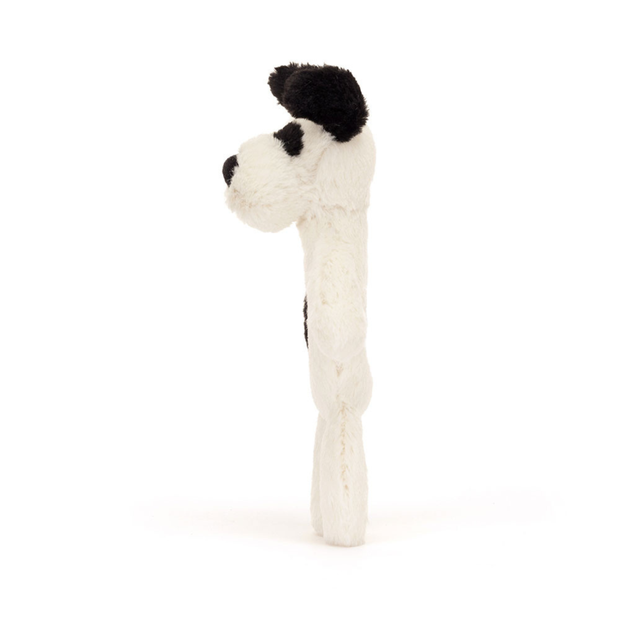 JELLYCAT Bashful Black & White Puppy Ring Rattle