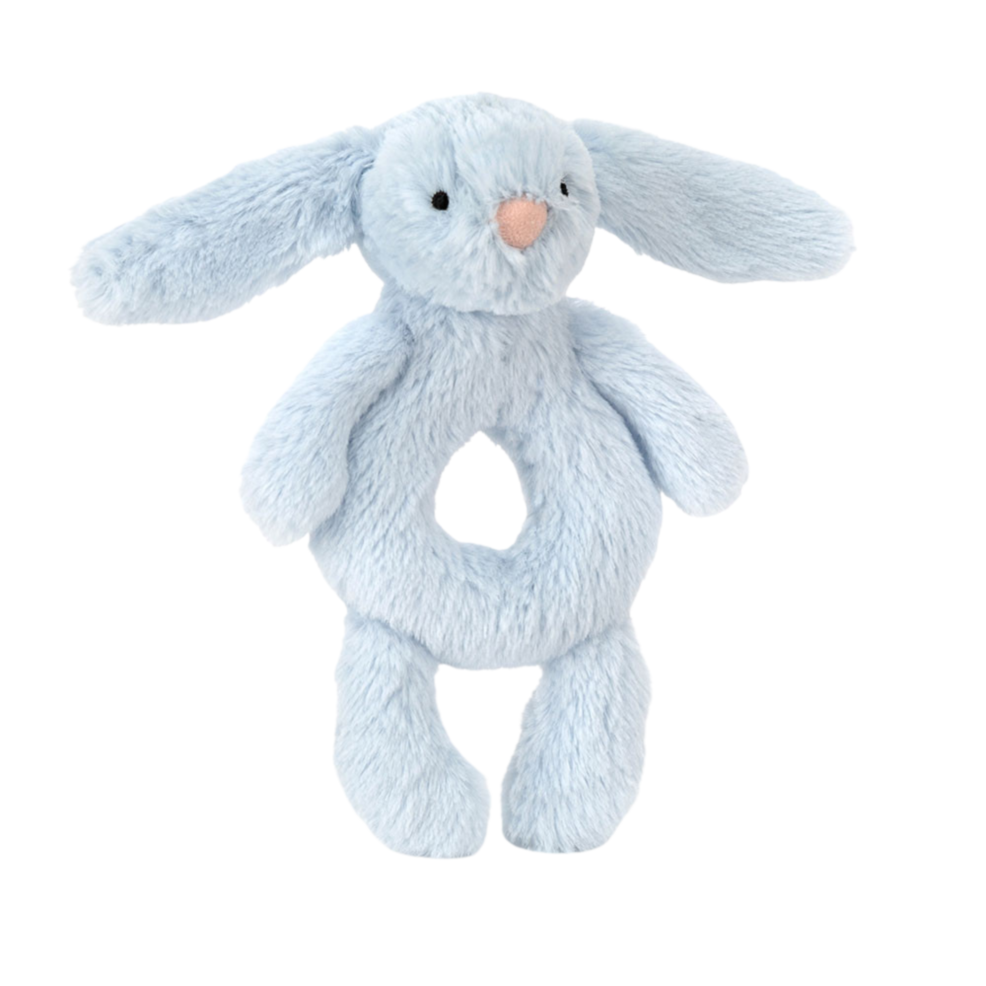 JELLYCAT Bashful Blue Bunny Ring Rattle
