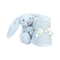 Sucette lapin bleu timide JELLYCAT