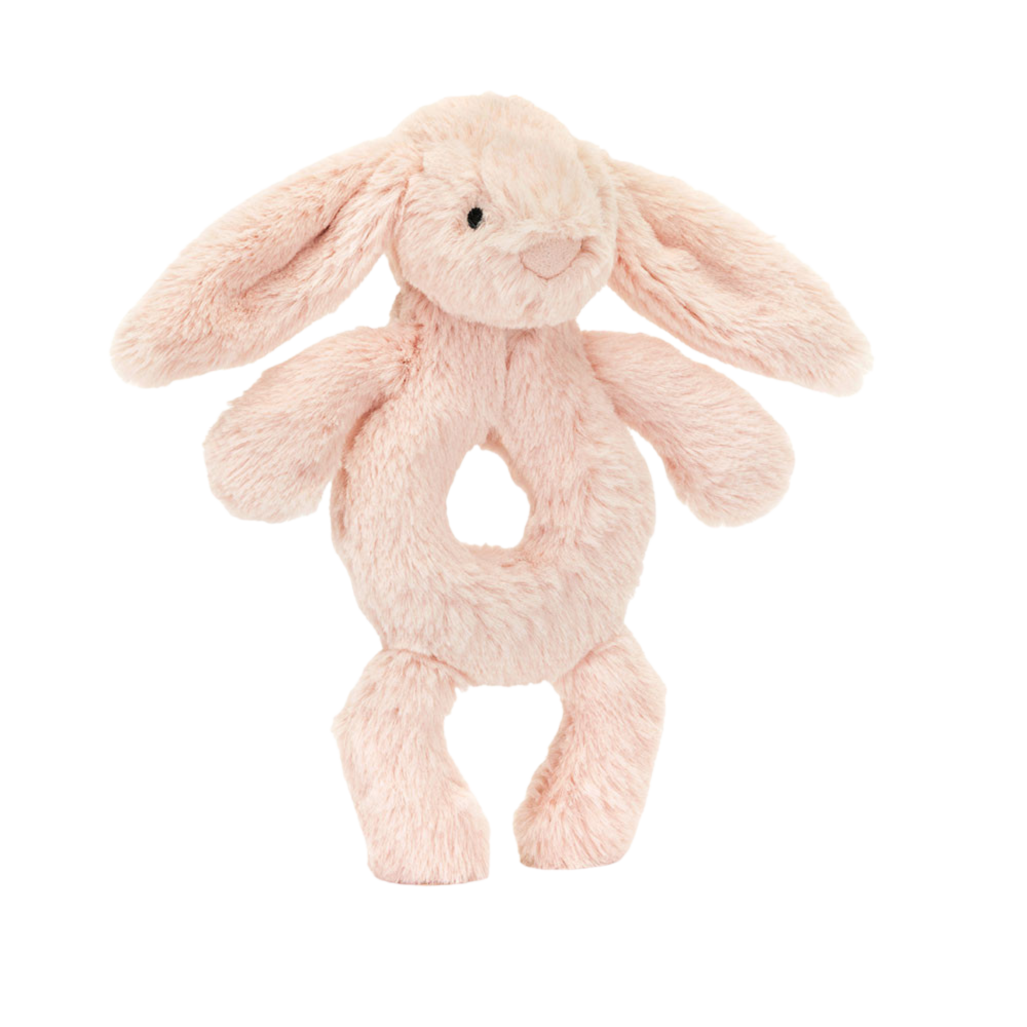 Hochet anneau lapin Bashful Blush JELLYCAT
