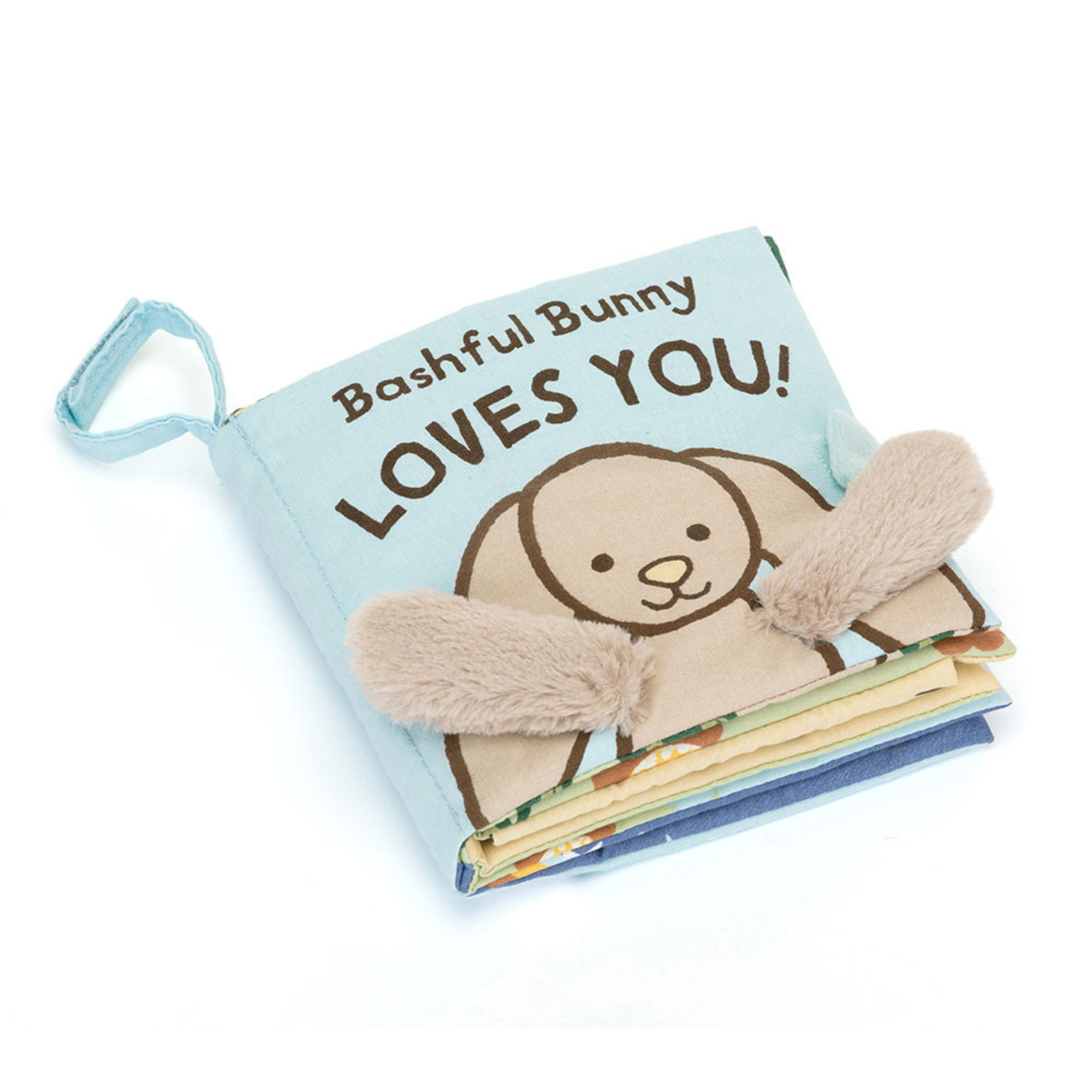 Livre en tissu JELLYCAT Bashful Bunny Loves You