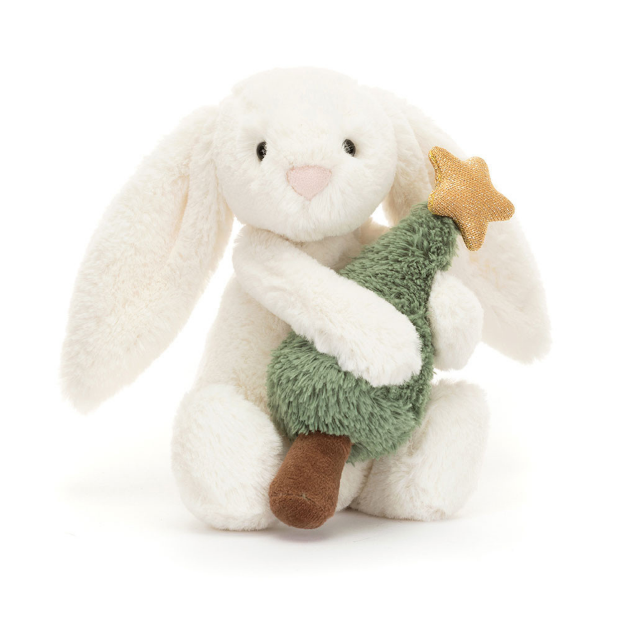 JELLYCAT Lapin timide avec sapin de Noël