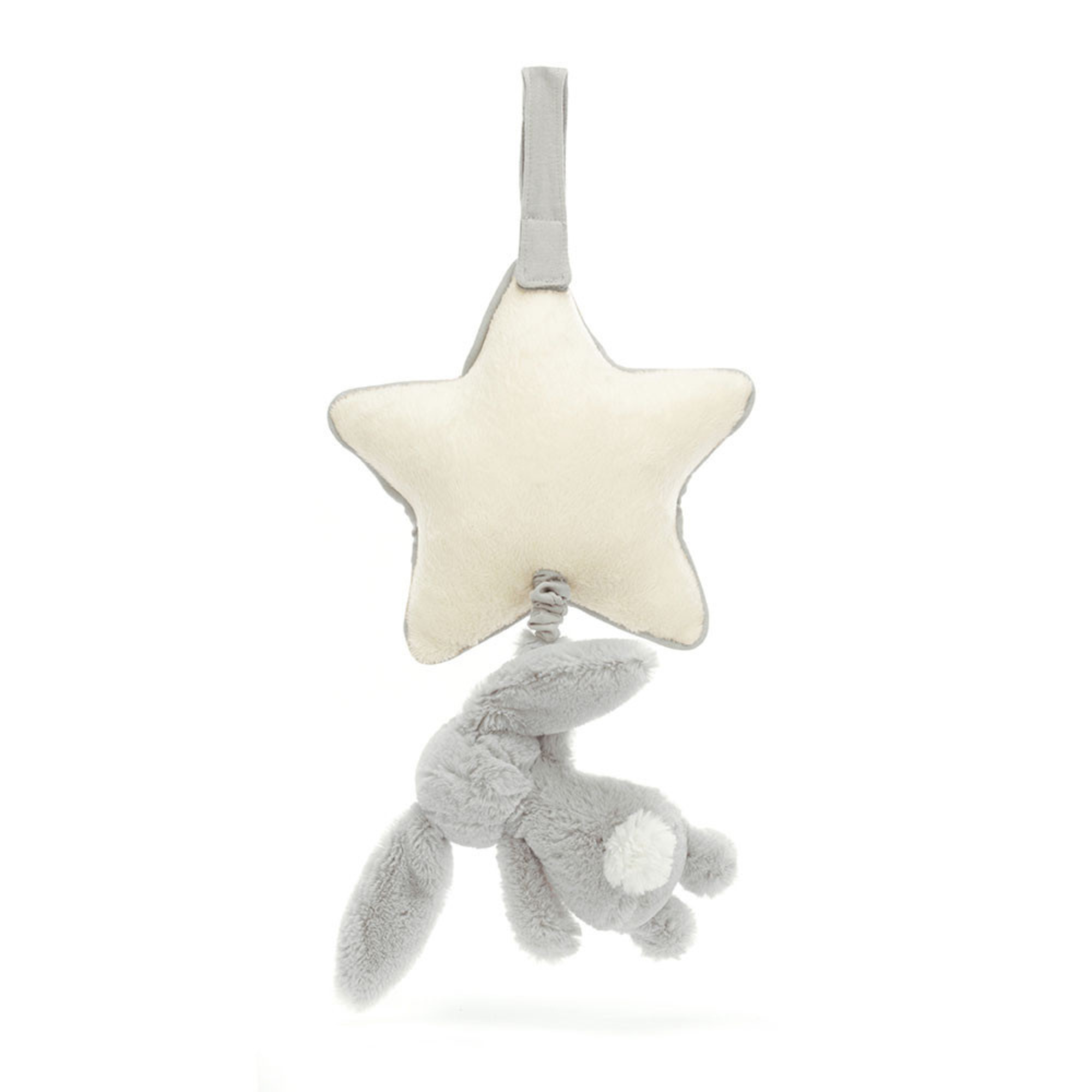 Pull musical JELLYCAT Bashful Grey Bunny