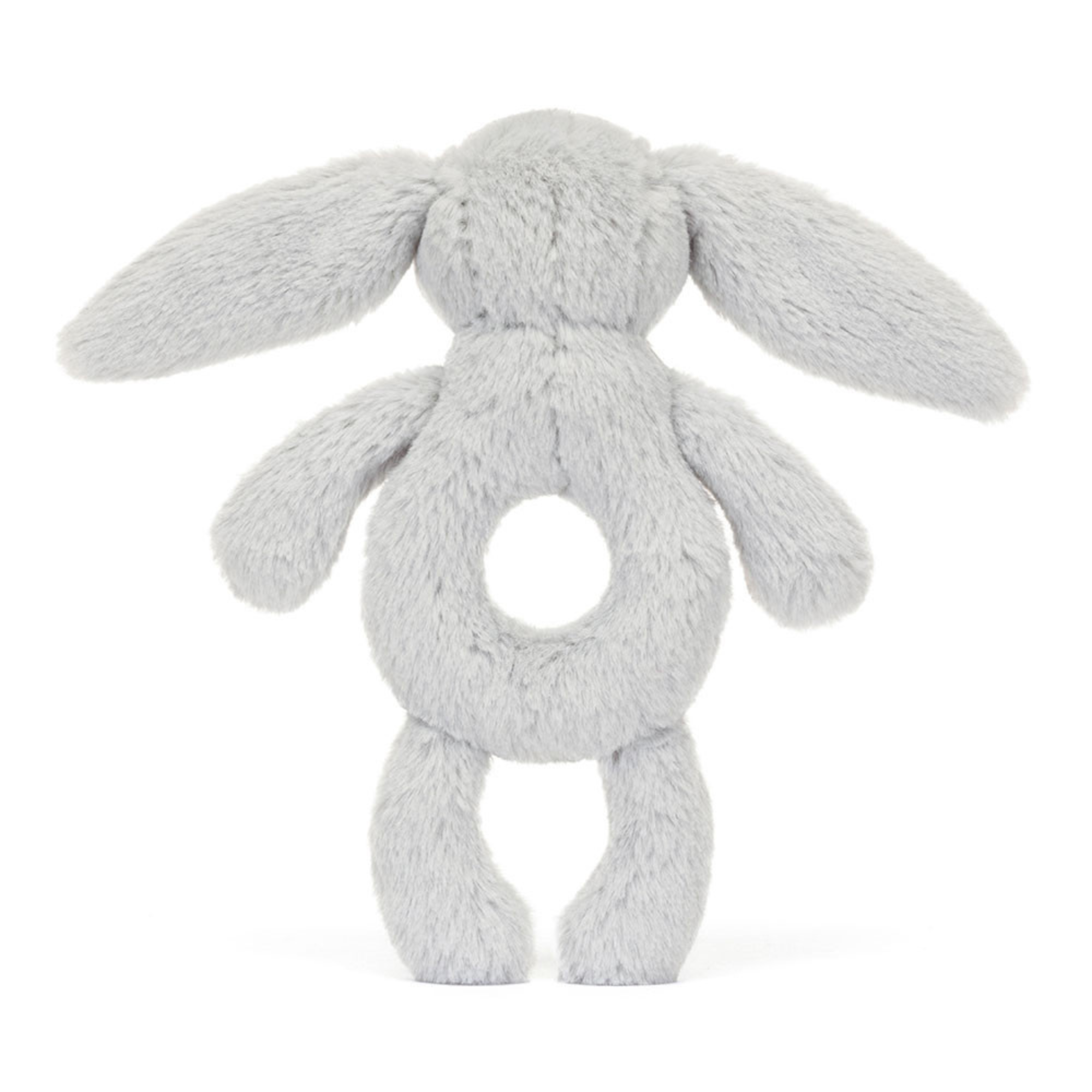 Hochet anneau lapin gris timide JELLYCAT