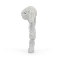 Thumbnail for JELLYCAT Bashful Grey Bunny Ring Rattle