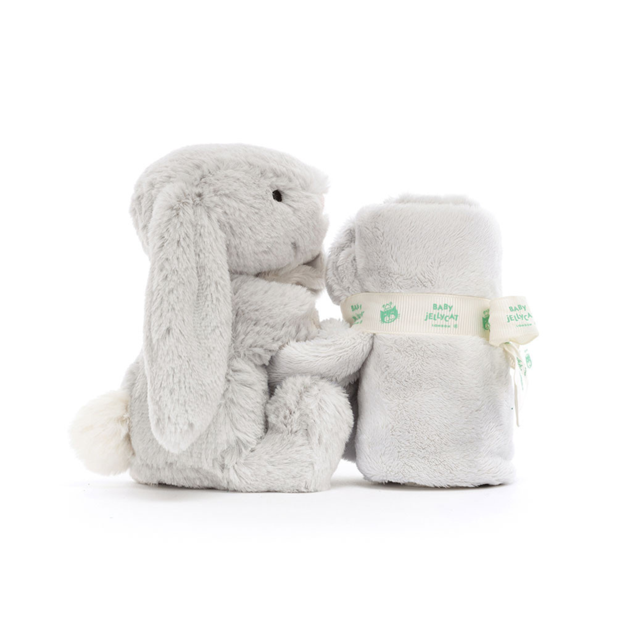 Sucette lapin gris timide JELLYCAT