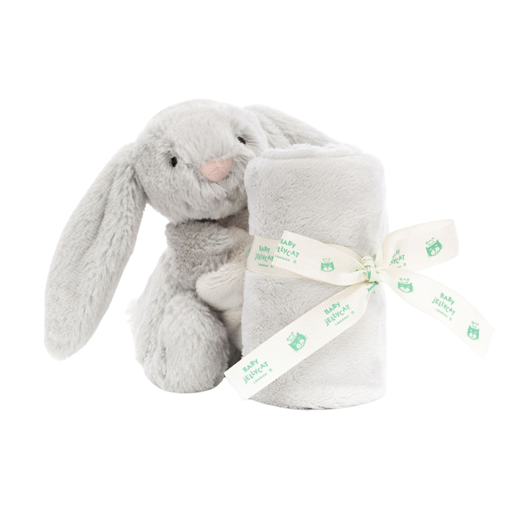 Sucette lapin gris timide JELLYCAT