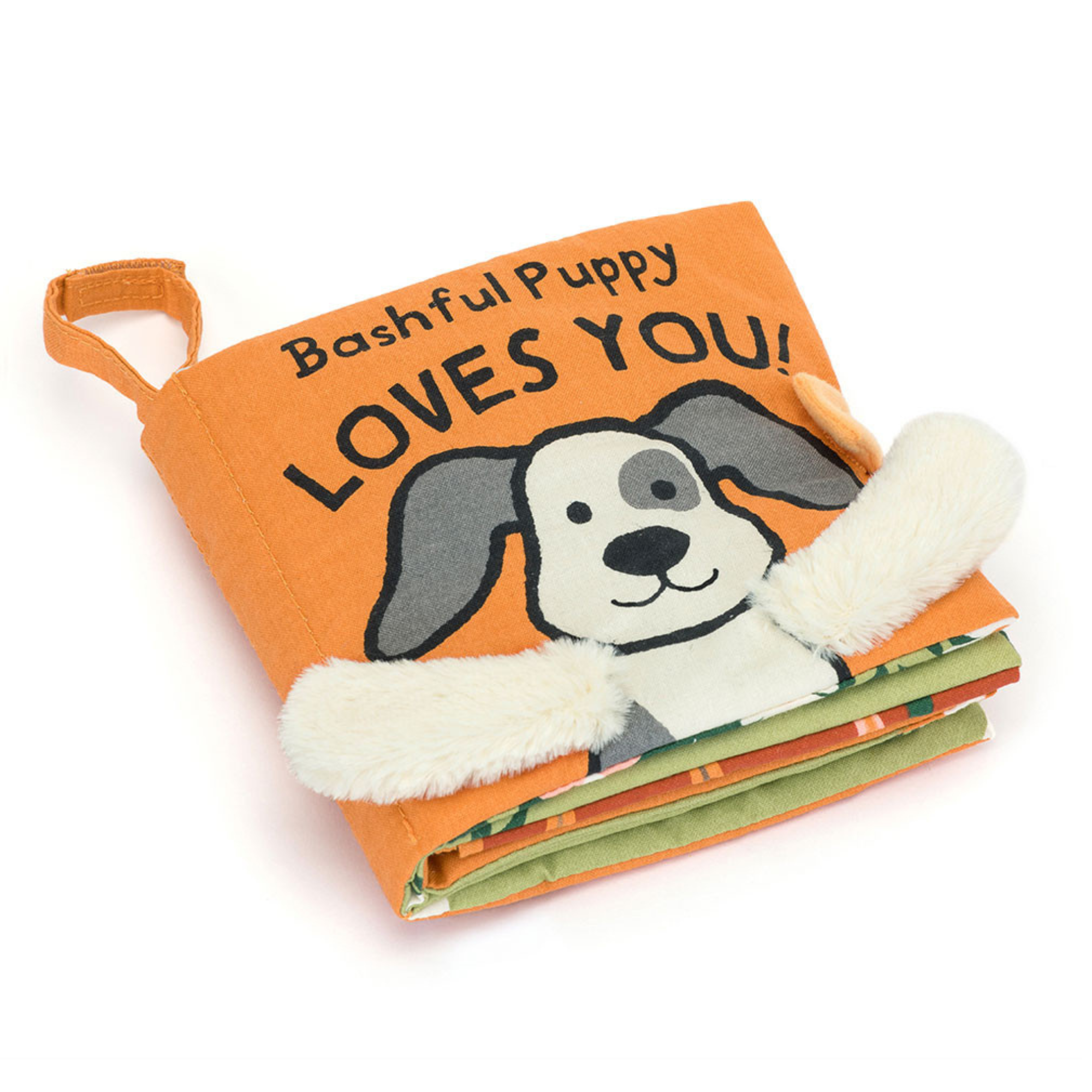 JELLYCAT Bashful Puppy Loves You Fabric Book