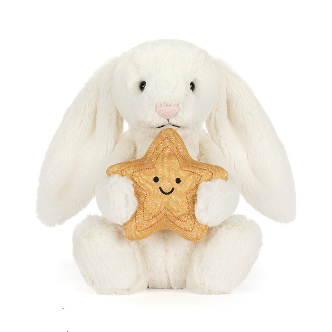 JELLYCAT Lapin Crème avec Étoile