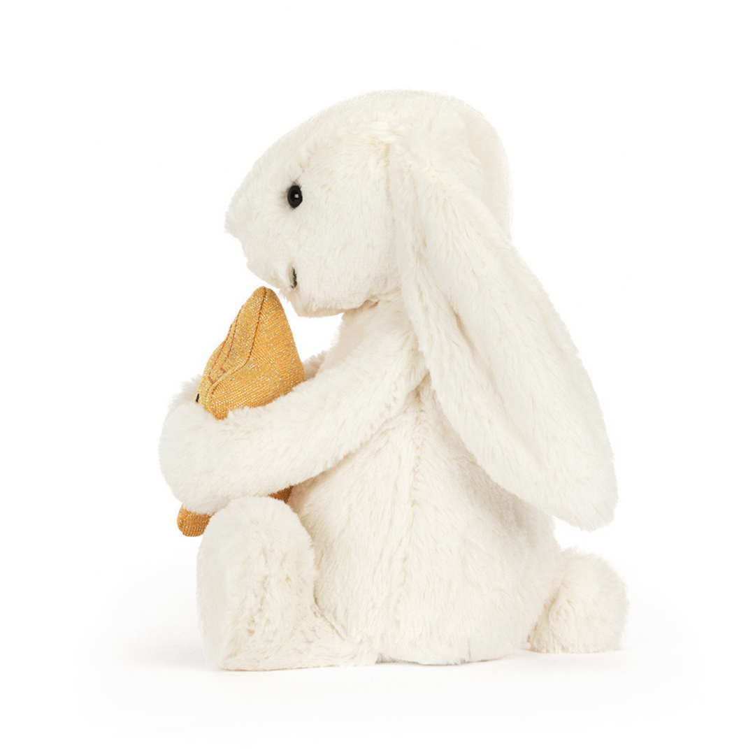 JELLYCAT Lapin Crème avec Étoile