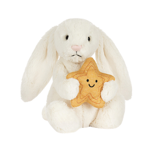 JELLYCAT Cream Bunny with Star | Kido Bebe