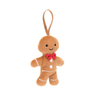 Thumbnail for JELLYCAT Festive Folly Gingerbread Fred Ornament