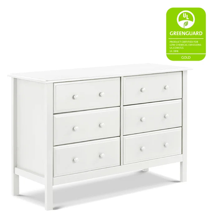 Commode double largeur 6 tiroirs DAVINCI Jayden