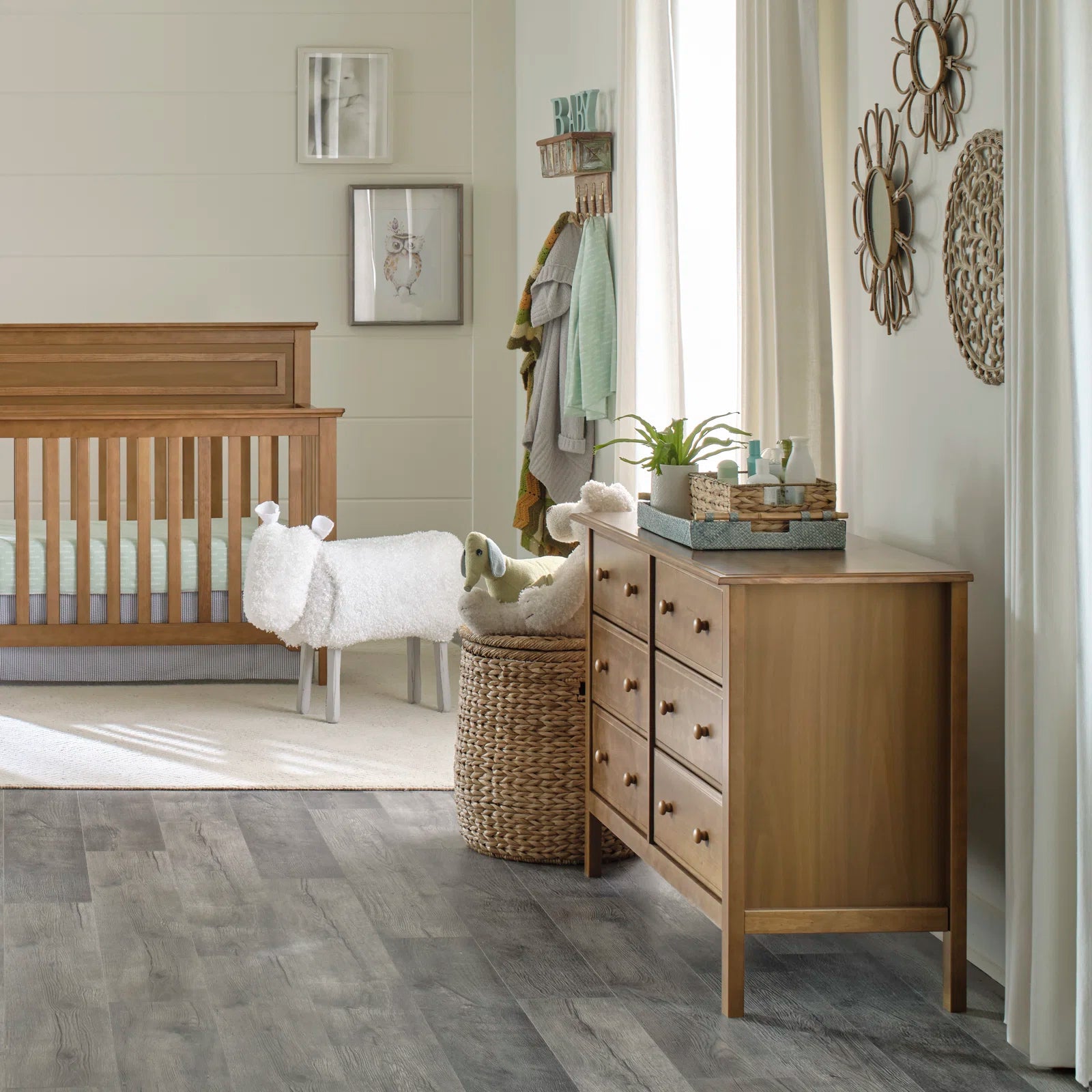 Commode double largeur 6 tiroirs DAVINCI Jayden