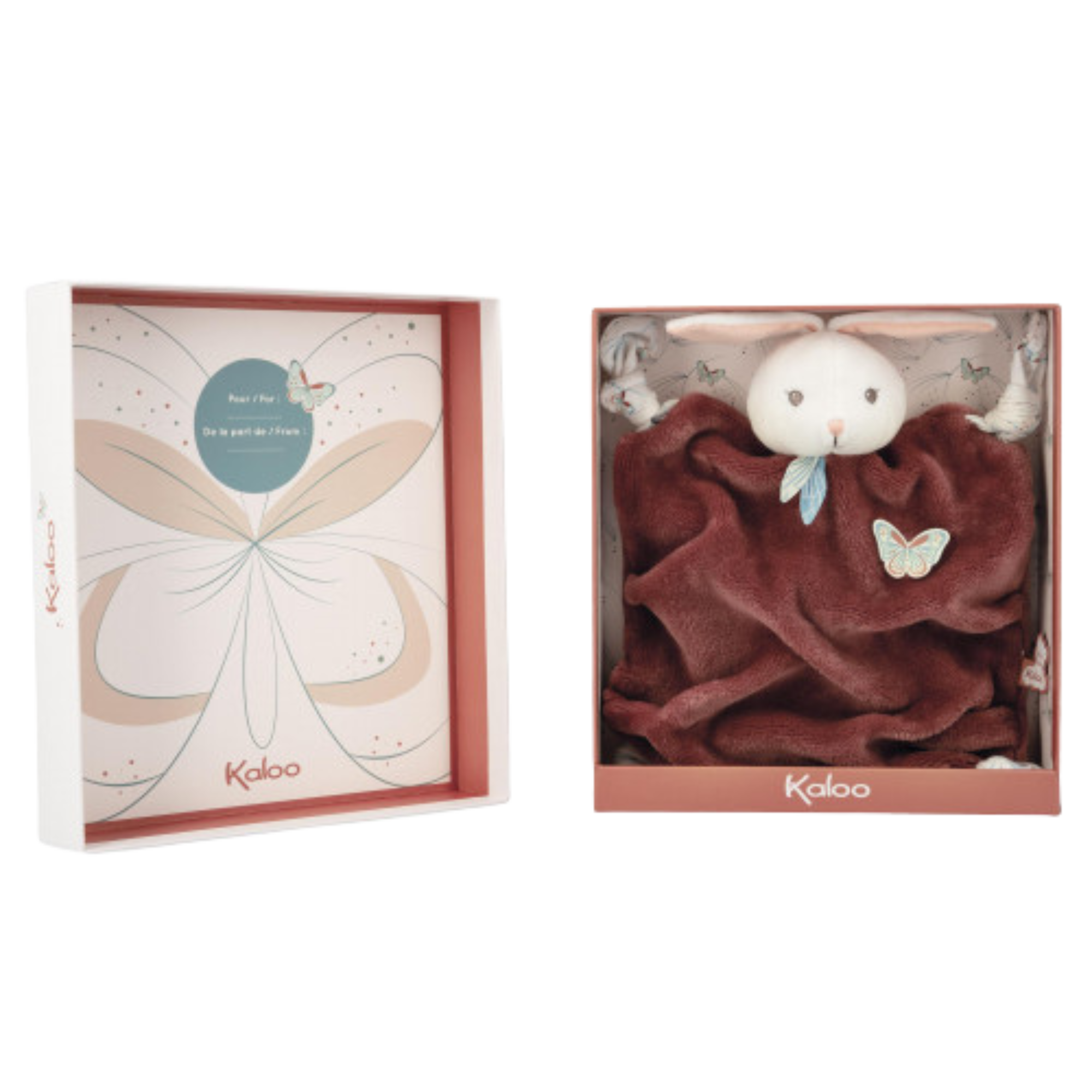KALOO Cinnamon Bunny Comforter Bubble of Love