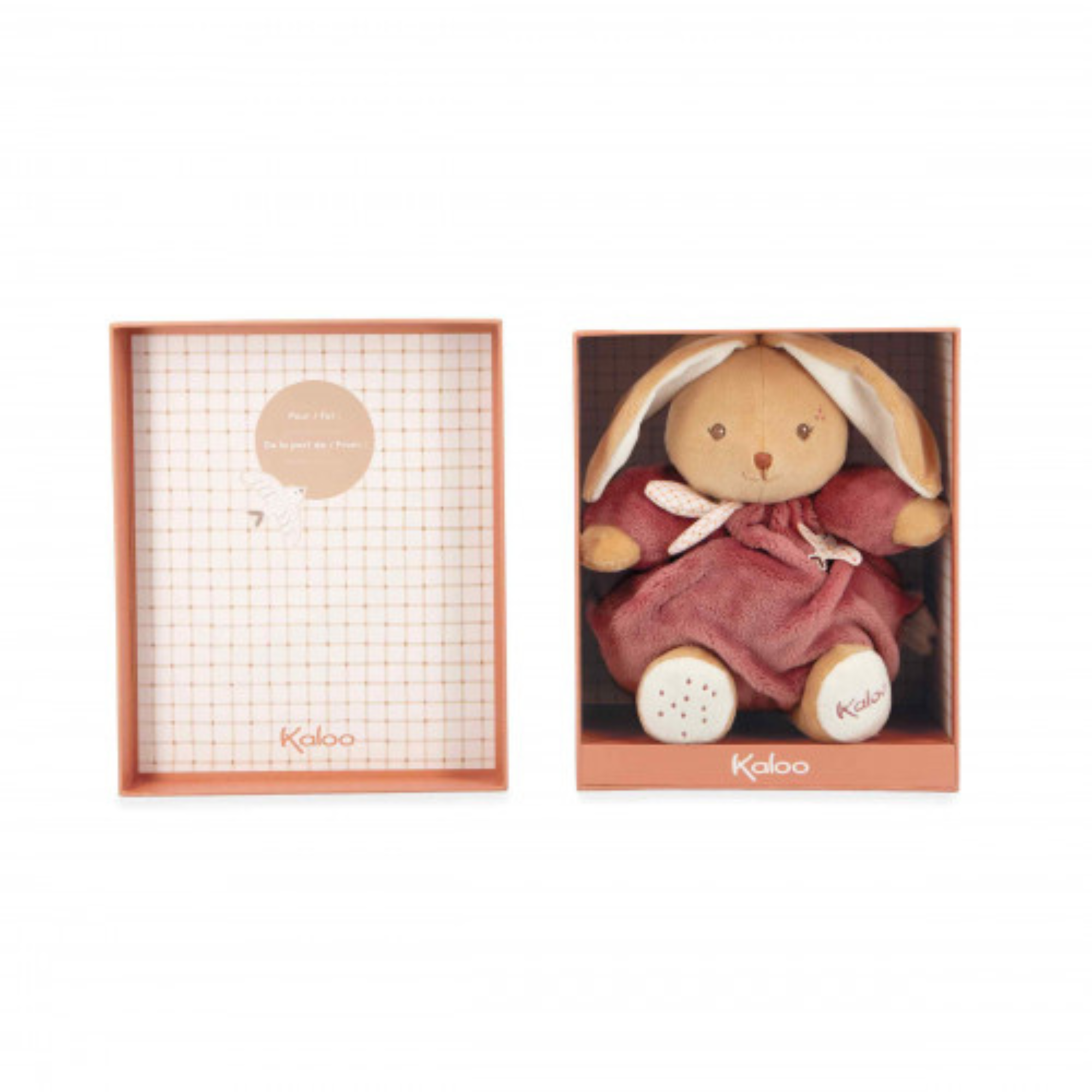 KALOO Lapin Intemporel Rose Foncé - 17cm