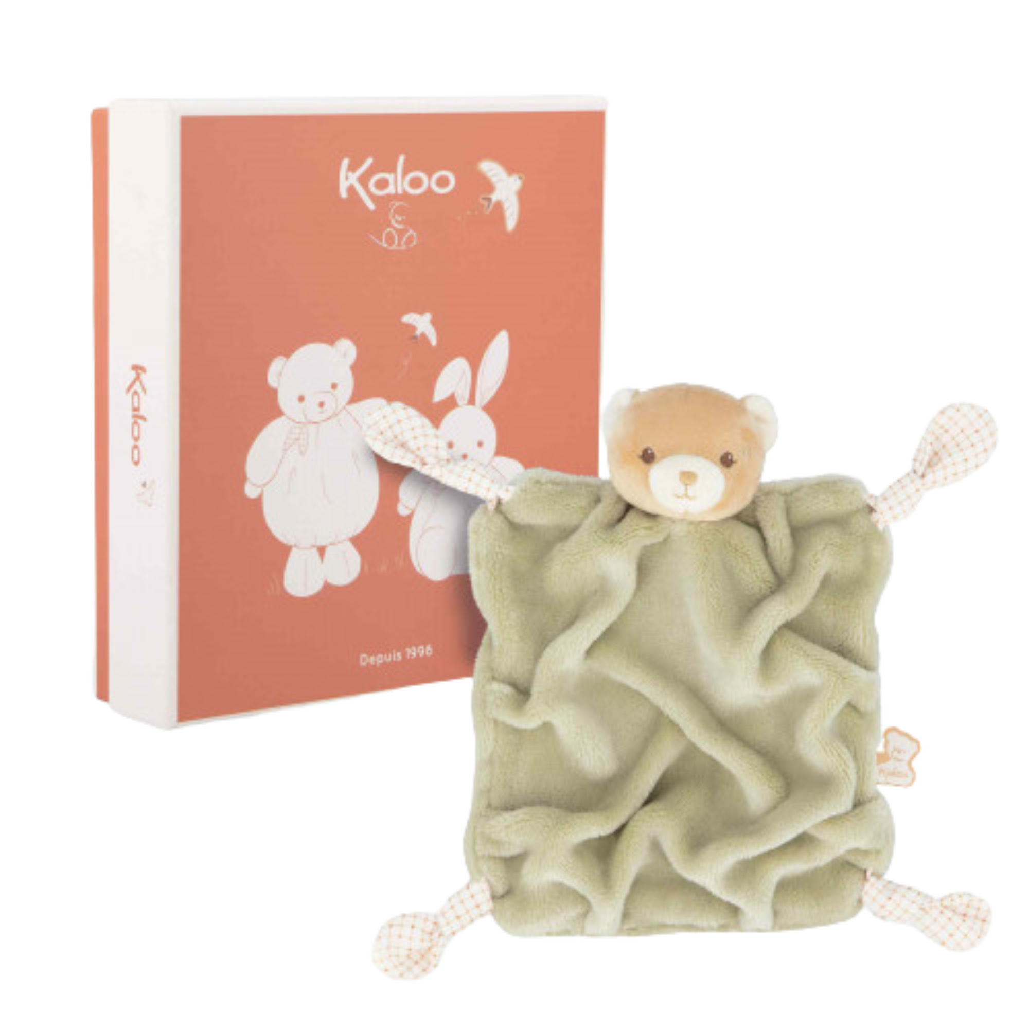 KALOO Green Bear Comforter Intemporel