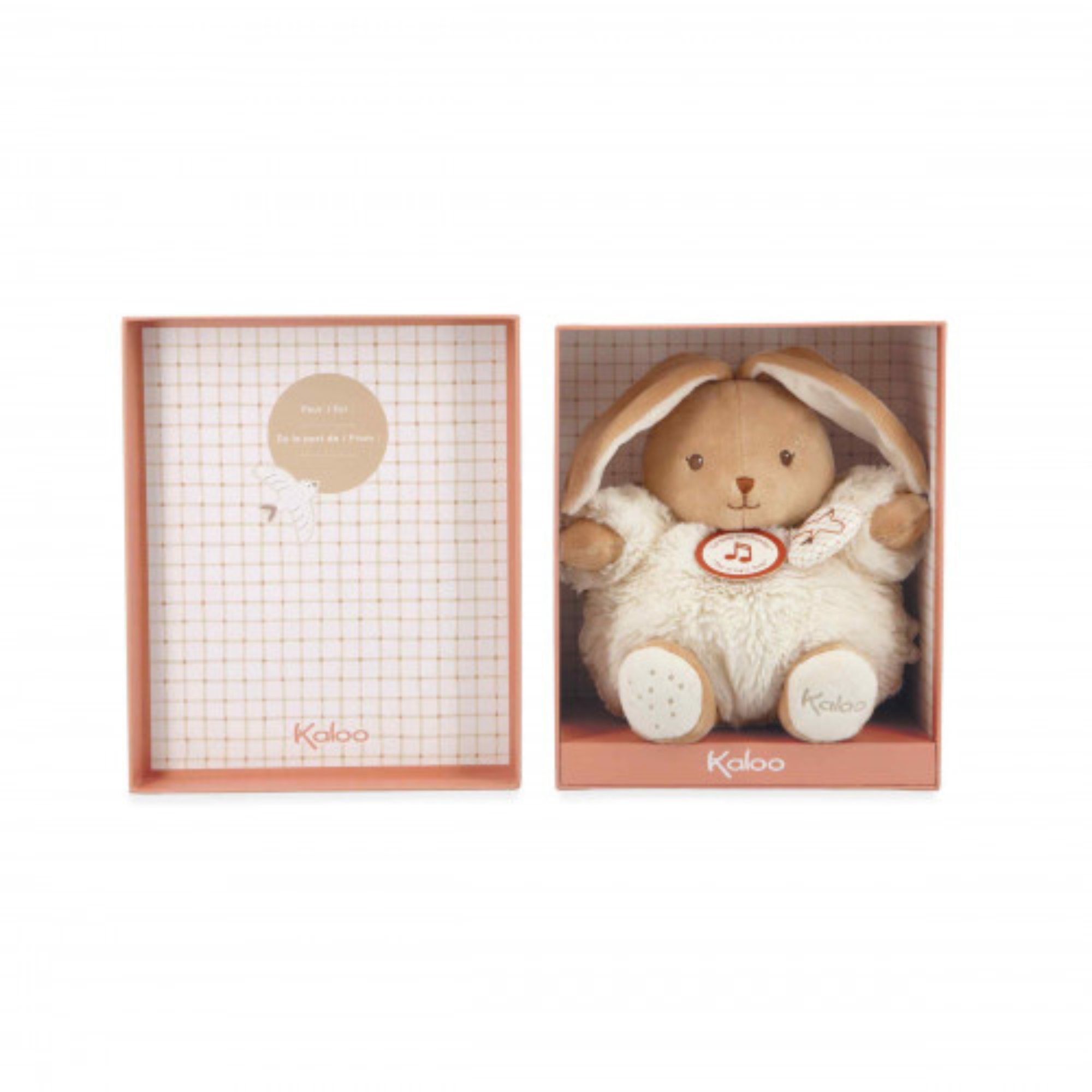 KALOO Musical Cream Bunny Intemporel - 17cm