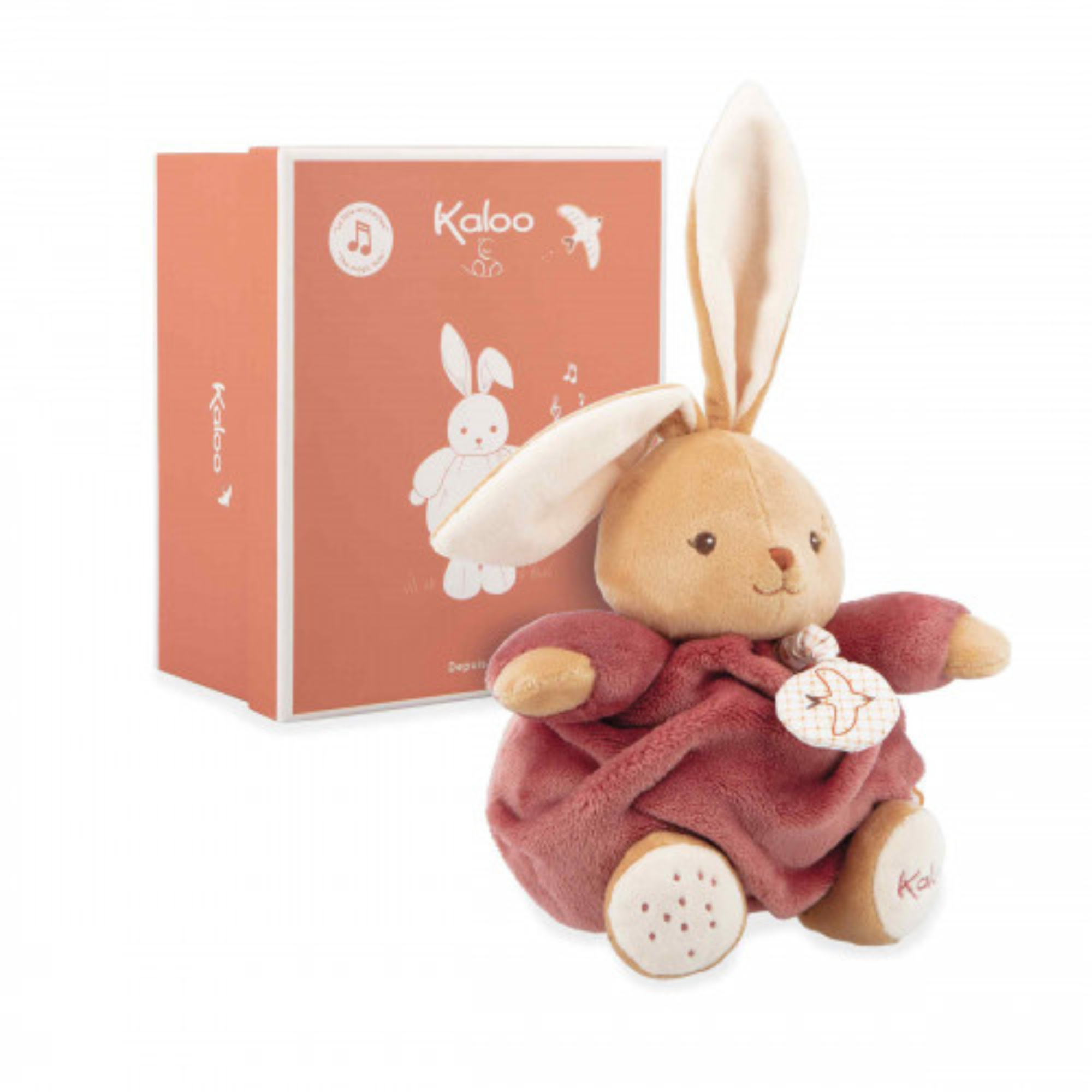 KALOO Musical Dark Pink Bunny Intemporel - 17cm