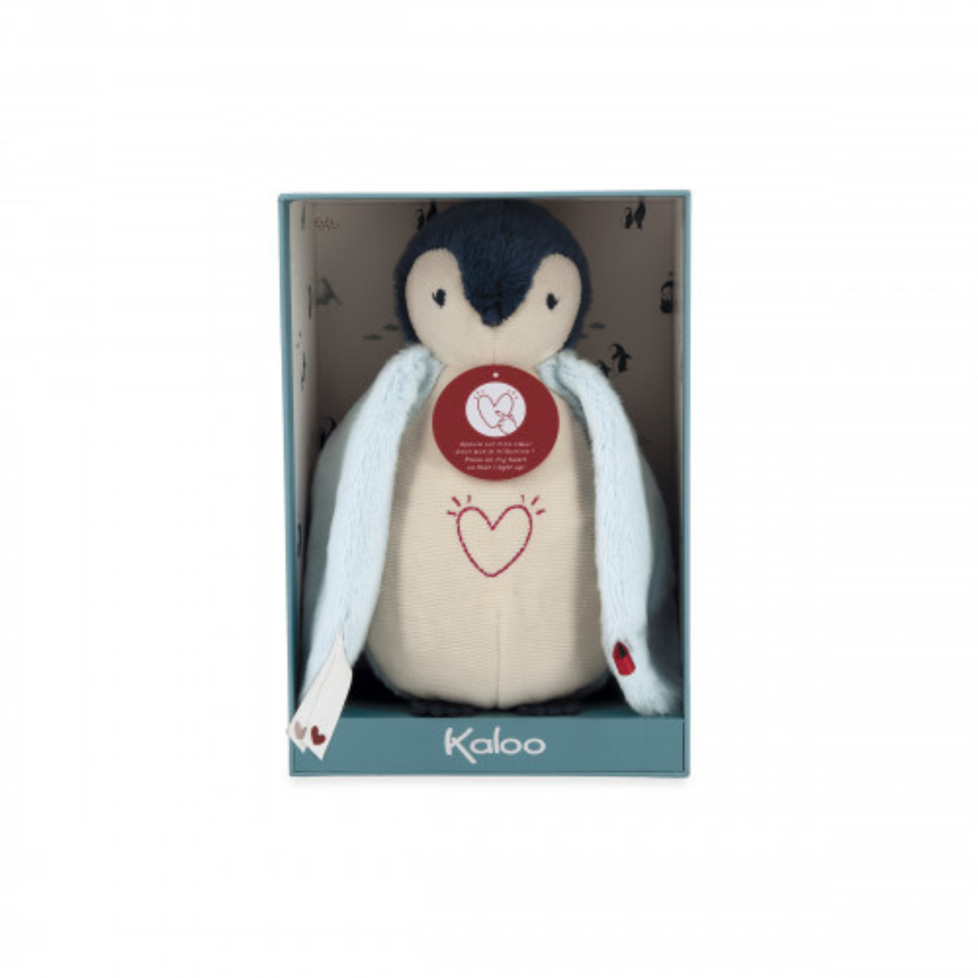 KALOO Nightlight Plush - Penguin Blue