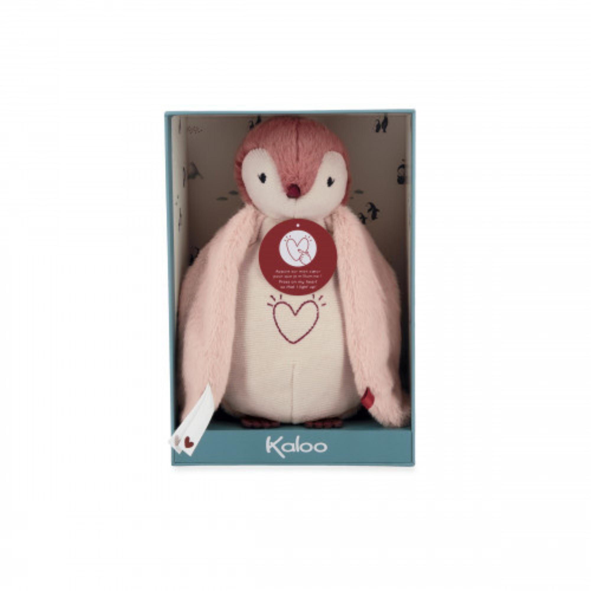 KALOO Nightlight Plush - Penguin Pink