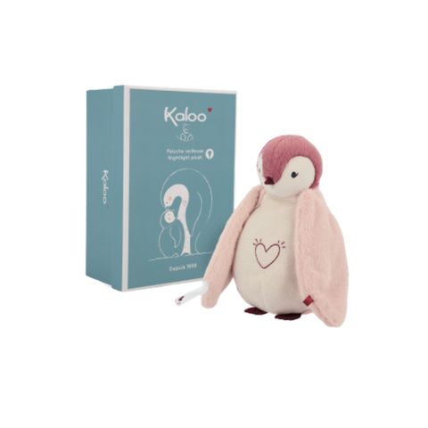 KALOO Nightlight Plush Penguin Pink Kido Bebe