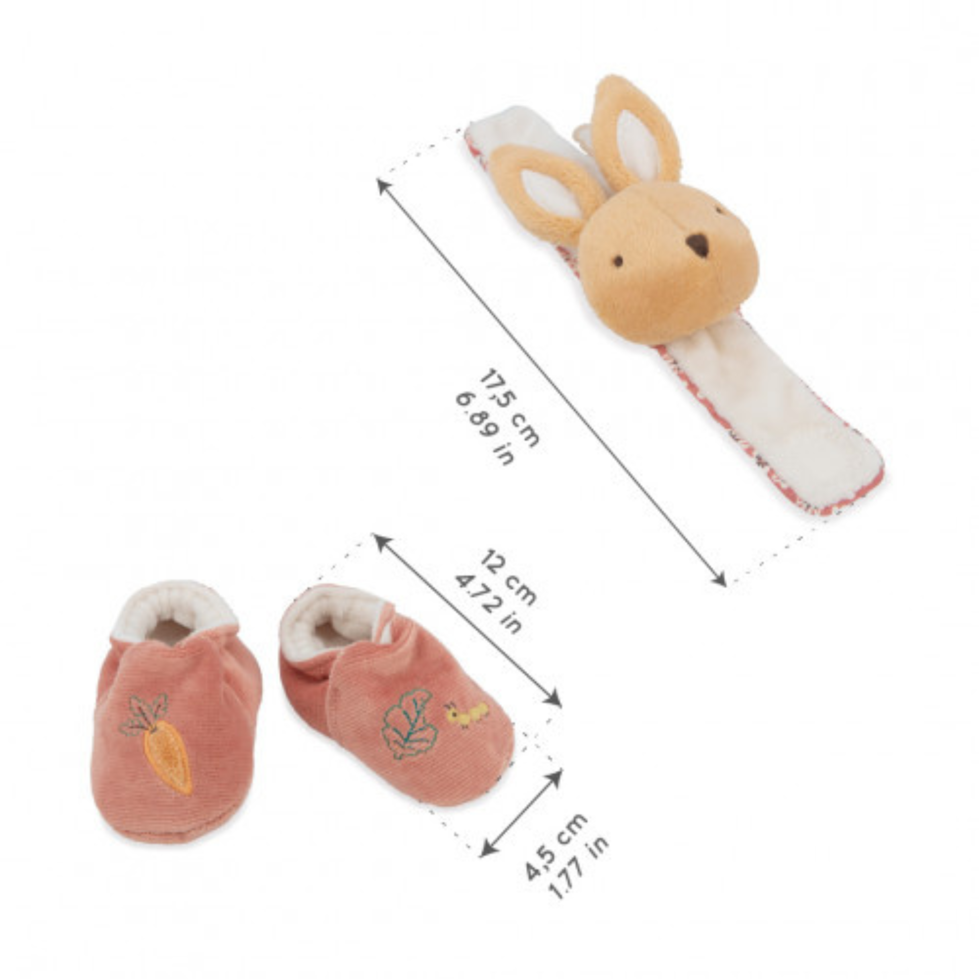 KALOO Rabbit Sound Wristband and Slippers