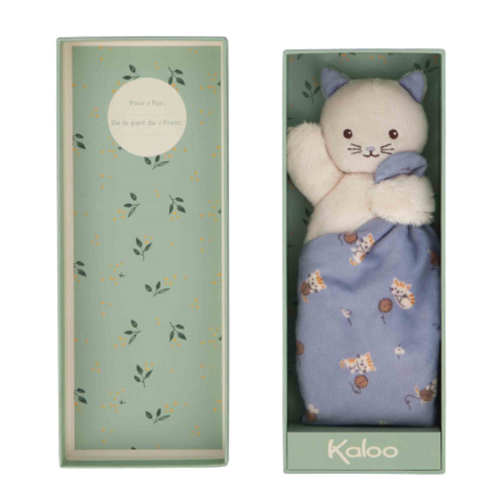 KALOO Soft Square Cat Plush Toy - Lilac