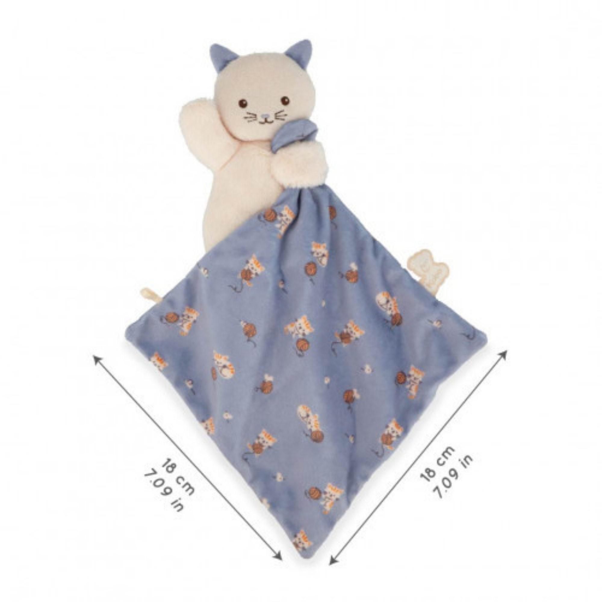 KALOO Soft Square Cat Plush Toy - Lilac