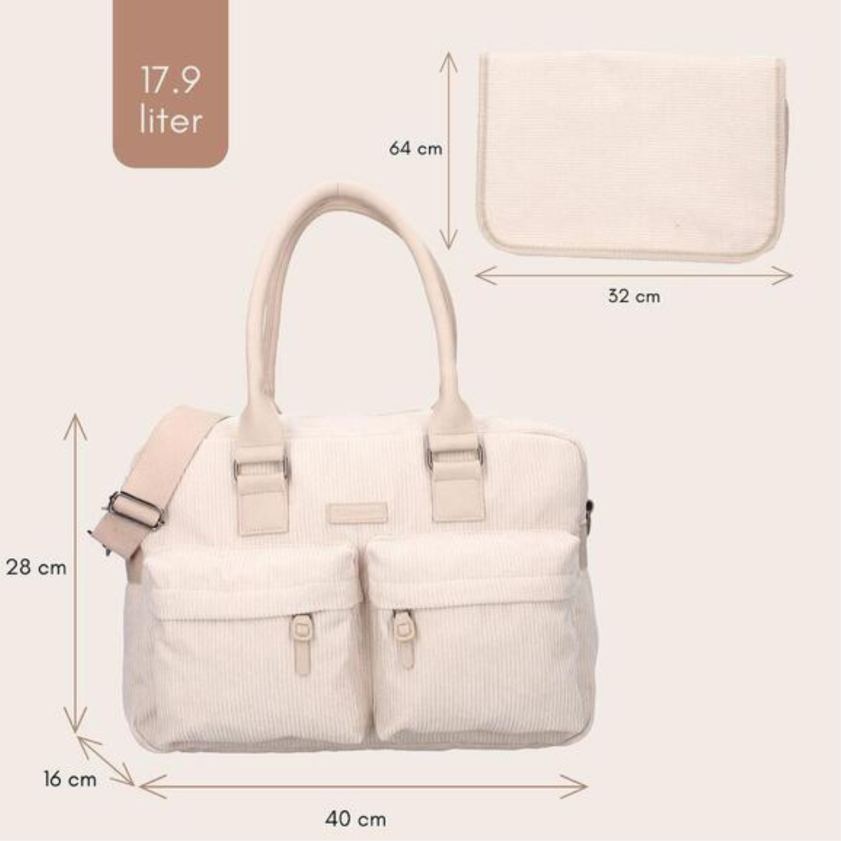 KIDZROOM Diaper Bag Dream and Laugh