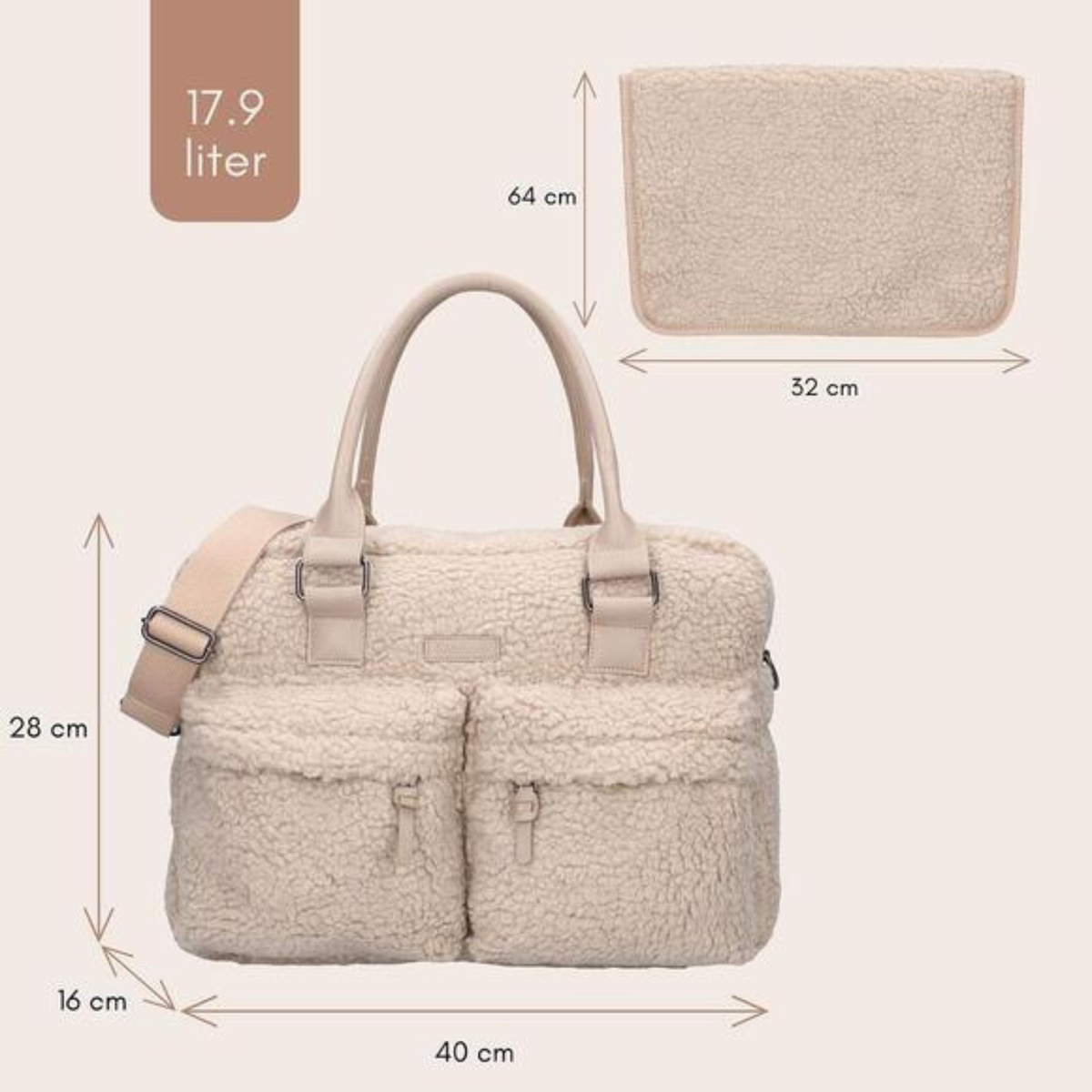 KIDZROOM Diaper Bag Hello Little One