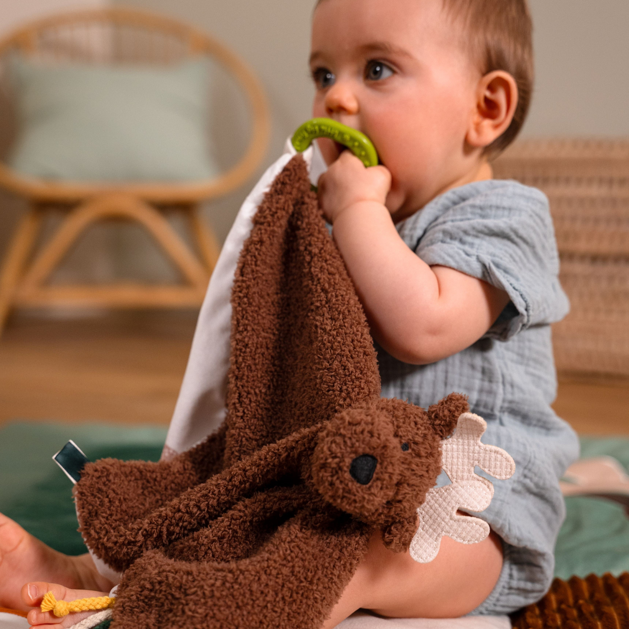 LITTLE BIG FRIENDS Baby Comforter - Bruce the Moose