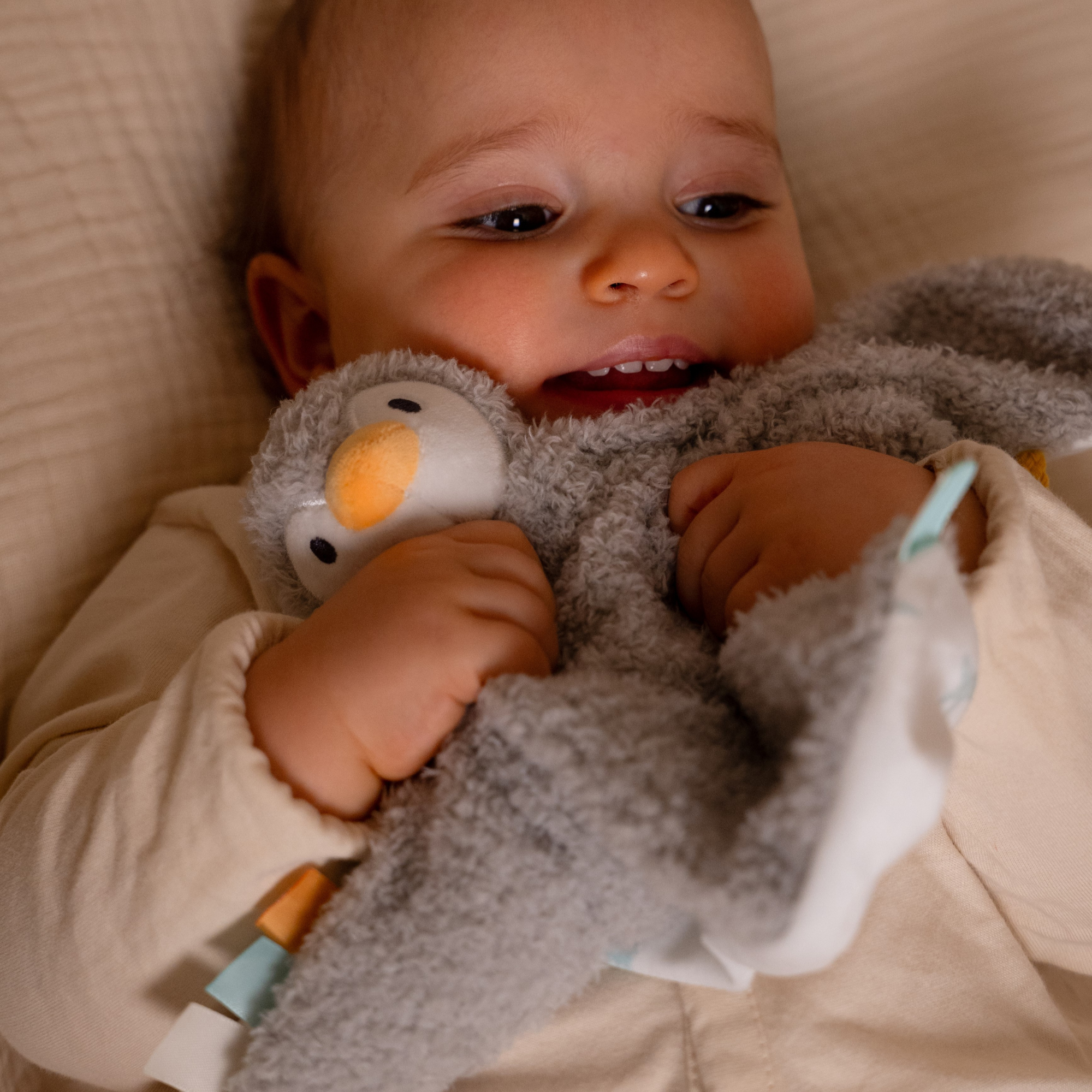Petits Grands Amis - Doudou pour bébé Martin le Pingouin