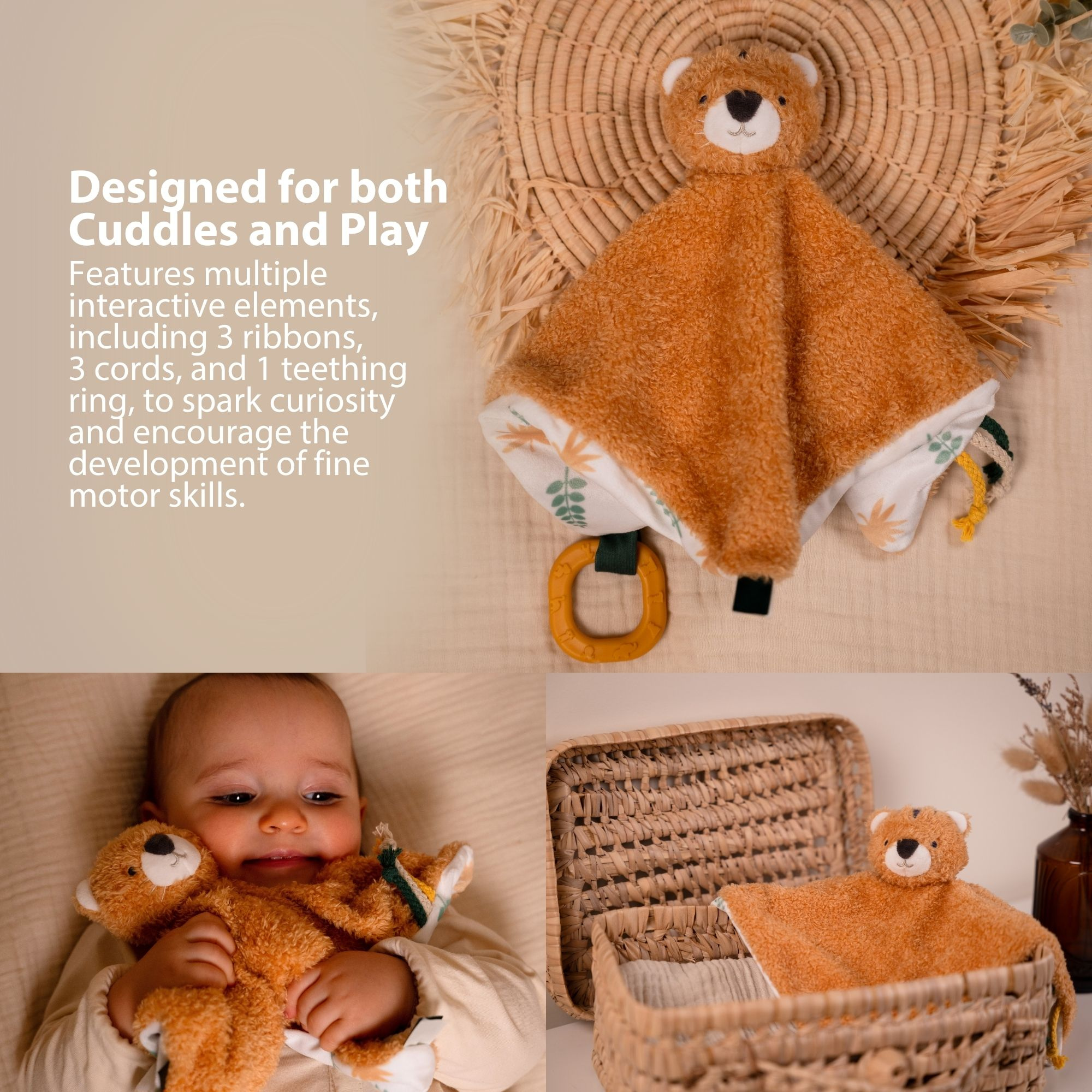 LITTLE BIG FRIENDS Baby Comforter - Tim the Tiger