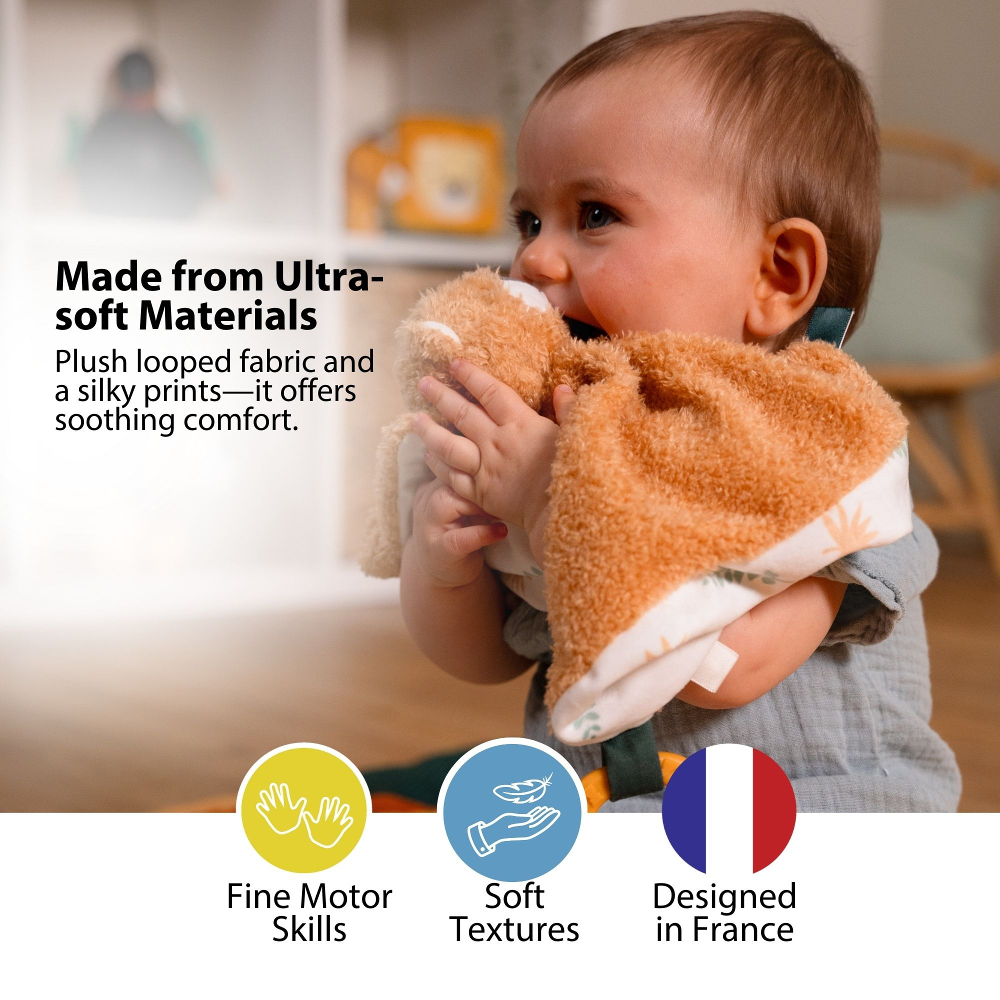 LITTLE BIG FRIENDS Baby Comforter - Tim the Tiger