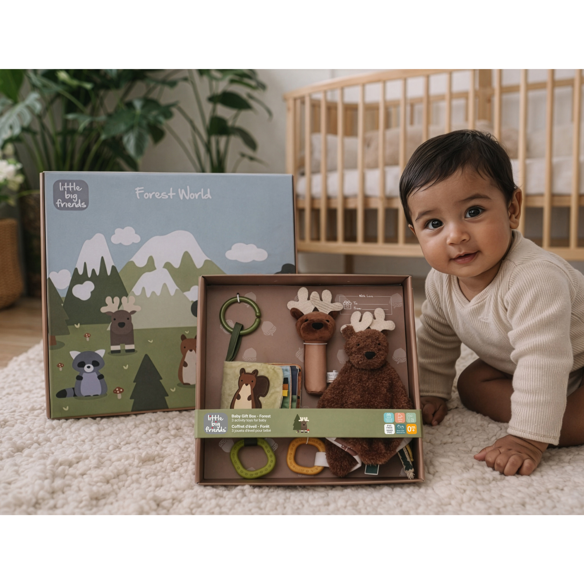 LITTLE BIG FRIENDS Baby Gift Box - Forest