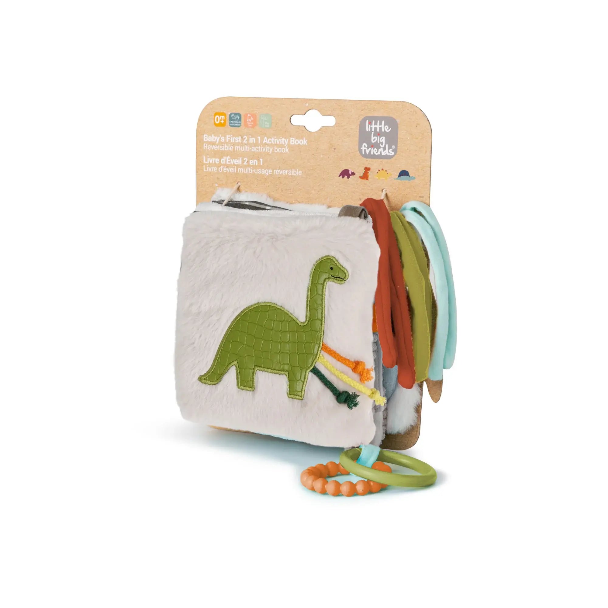 LITTLE BIG FRIENDS Soft Activity Book 2 in 1 - Dino