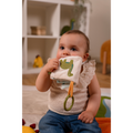 PETITS GRANDS AMIS Livre pour bébé tout doux - Dino