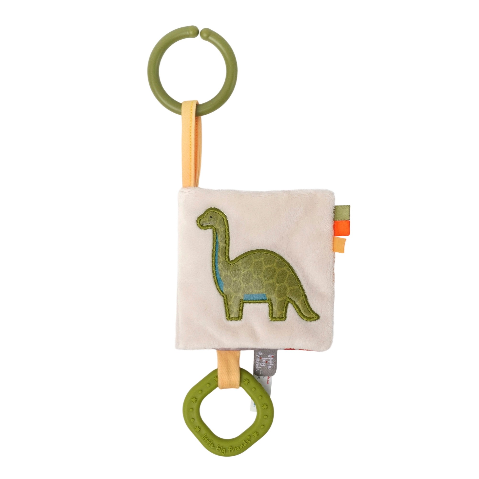 PETITS GRANDS AMIS Livre pour bébé tout doux - Dino