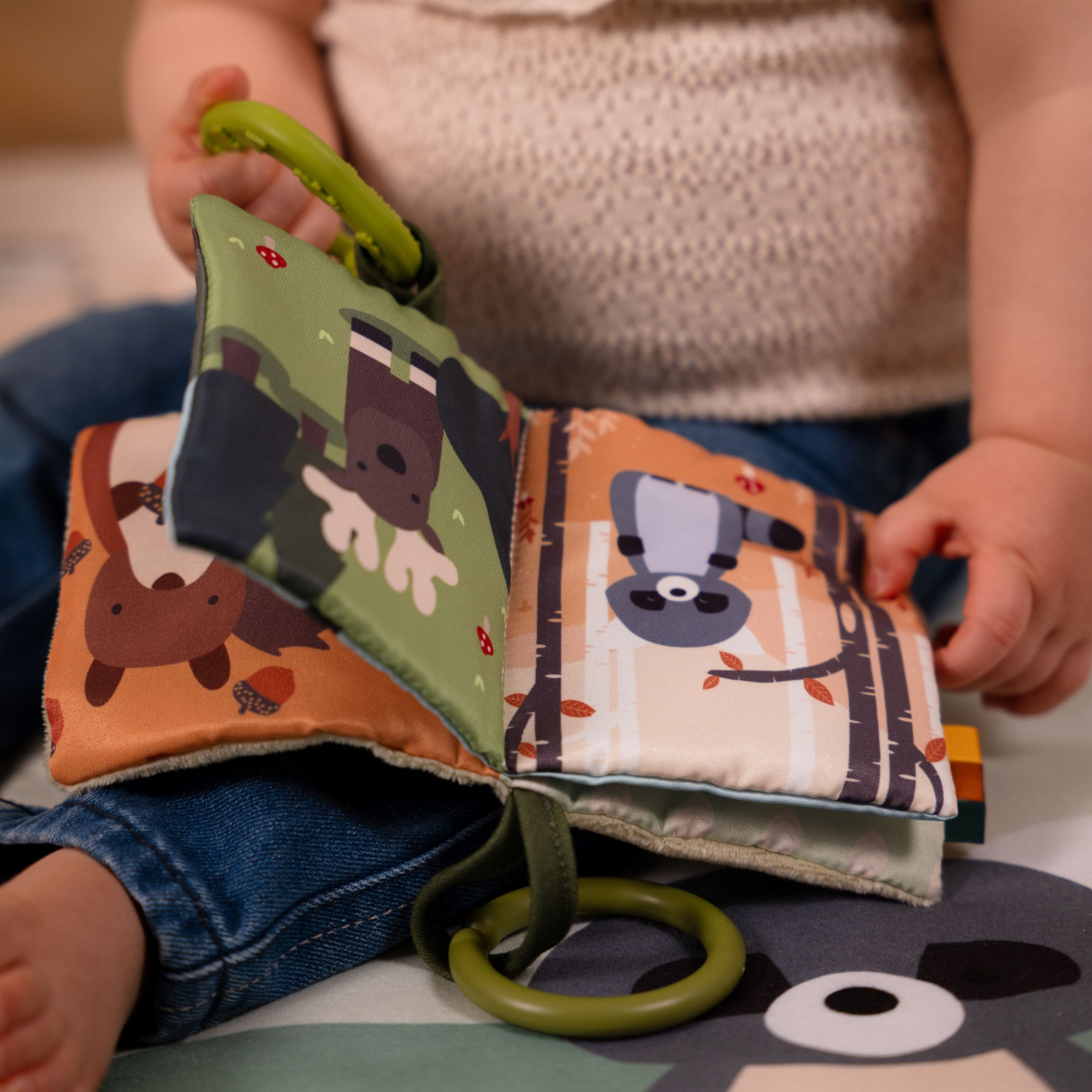 LITTLE BIG FRIENDS Soft Baby Book - Forest