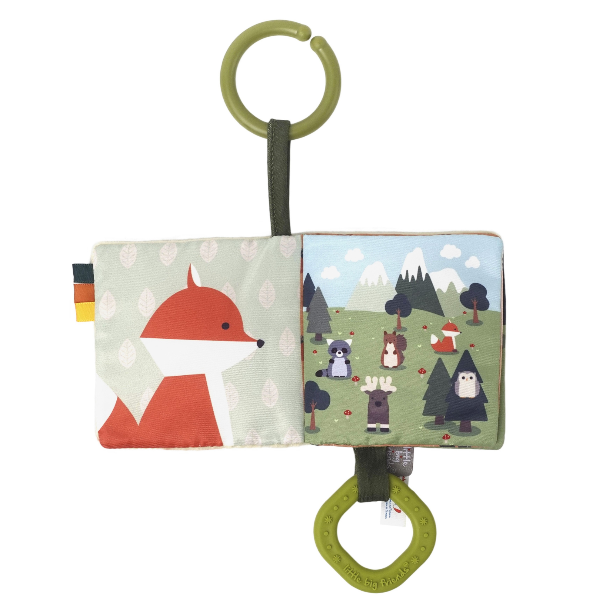 LITTLE BIG FRIENDS Soft Baby Book - Forest